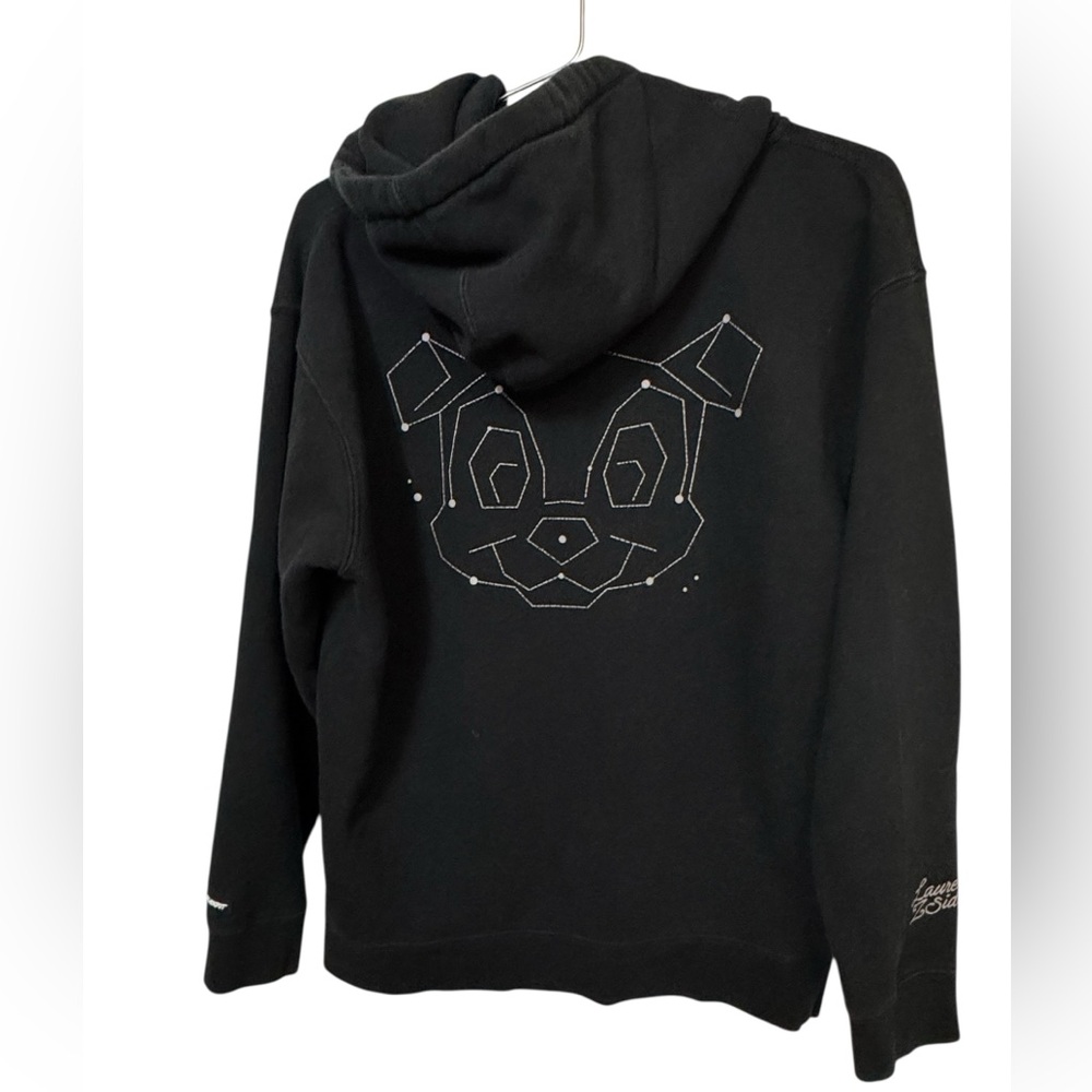 Lauren Z Side Black Stars Dog High End Hoodie 3BLACKDOT Women’s M OOP RARE